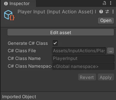 PlayerInput Class